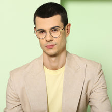 Load image into Gallery viewer, Blue Hexagonal Full Rim Unisex Eyeglasses by John Jacobs-138339