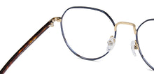 Load image into Gallery viewer, Blue Hexagonal Full Rim Unisex Eyeglasses by John Jacobs Computer Glasses-144399