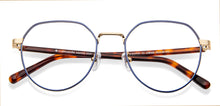 Load image into Gallery viewer, Blue Hexagonal Full Rim Unisex Eyeglasses by John Jacobs Computer Glasses-144399