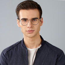 Load image into Gallery viewer, Black Hexagonal Full Rim Unisex Eyeglasses by John Jacobs Computer Glasses-144400