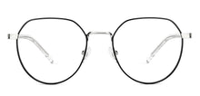 Load image into Gallery viewer, Black Hexagonal Full Rim Unisex Eyeglasses by John Jacobs Computer Glasses-144400