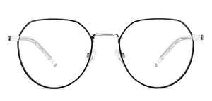Black Hexagonal Full Rim Unisex Eyeglasses by John Jacobs Computer Glasses-144400