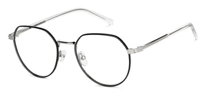 Black Hexagonal Full Rim Unisex Eyeglasses by John Jacobs Computer Glasses-144400