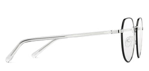 Black Hexagonal Full Rim Unisex Eyeglasses by John Jacobs Computer Glasses-144400