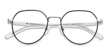 Load image into Gallery viewer, Black Hexagonal Full Rim Unisex Eyeglasses by John Jacobs Computer Glasses-144400