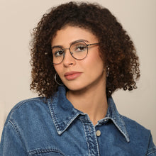 Load image into Gallery viewer, Black Hexagonal Full Rim Unisex Eyeglasses by John Jacobs JJ-138340