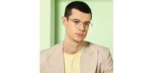 White Round Full Rim Unisex Eyeglasses by John Jacobs Computer Glasses-144403