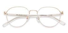 Load image into Gallery viewer, White Round Full Rim Unisex Eyeglasses by John Jacobs Computer Glasses-144403