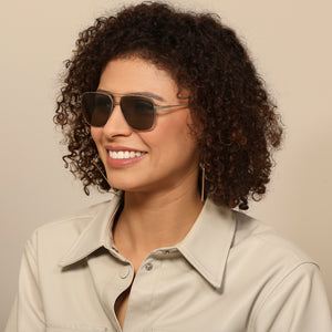 Silver Square Full Rim Unisex Sunglasses by John Jacobs-138581
