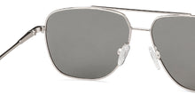 Load image into Gallery viewer, Silver Square Full Rim Unisex Sunglasses by John Jacobs-138581