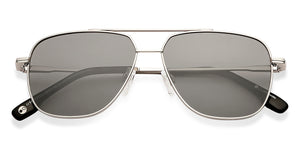 Silver Square Full Rim Unisex Sunglasses by John Jacobs-138581