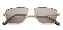 Load image into Gallery viewer, Silver Square Full Rim Unisex Sunglasses by John Jacobs-138584