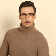 Load image into Gallery viewer, Blue Rectangle Full Rim Unisex Eyeglasses by John Jacobs-138588