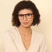 Load image into Gallery viewer, Blue Rectangle Full Rim Unisex Eyeglasses by John Jacobs-138588