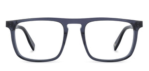 Blue Rectangle Full Rim Unisex Eyeglasses by John Jacobs-138589