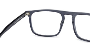Blue Rectangle Full Rim Unisex Eyeglasses by John Jacobs-138589