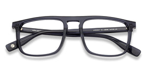 Blue Rectangle Full Rim Unisex Eyeglasses by John Jacobs-138589