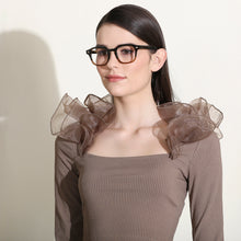 Load image into Gallery viewer, Black Wayfarer Full Rim Unisex Eyeglasses by John Jacobs-204071