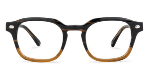 Black Wayfarer Full Rim Unisex Eyeglasses by John Jacobs-204071