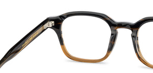 Black Wayfarer Full Rim Unisex Eyeglasses by John Jacobs-204071