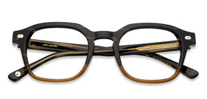 Black Wayfarer Full Rim Unisex Eyeglasses by John Jacobs-204071