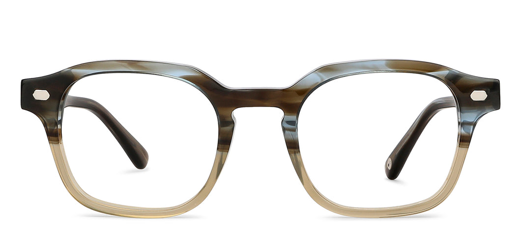 Brown Wayfarer Full Rim Unisex Eyeglasses by John Jacobs-138592
