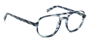 Black Aviator Full Rim Unisex Eyeglasses by John Jacobs-138842