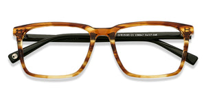 Brown Rectangle Full Rim Unisex Eyeglasses by John Jacobs Computer Glasses-146286
