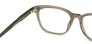 Green Rectangle Full Rim Unisex Eyeglasses by John Jacobs Computer Glasses-146289