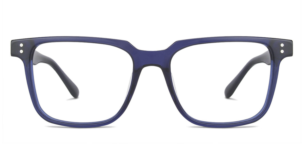 Blue Square Full Rim Unisex Eyeglasses by John Jacobs-140652