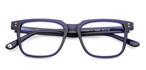Blue Square Full Rim Unisex Eyeglasses by John Jacobs-140652