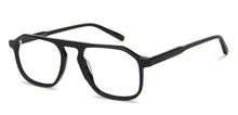 Load image into Gallery viewer, Black Aviator Full Rim Unisex Eyeglasses by John Jacobs-142524