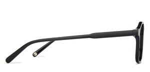 Black Aviator Full Rim Unisex Eyeglasses by John Jacobs-142524