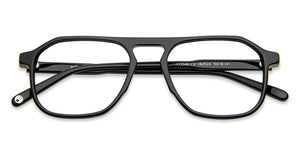 Black Aviator Full Rim Unisex Eyeglasses by John Jacobs-142524