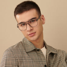 Load image into Gallery viewer, Grey Square Full Rim Unisex Eyeglasses by John Jacobs-142893