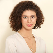 Load image into Gallery viewer, Rose Gold Round Full Rim Unisex Eyeglasses by John Jacobs-143345