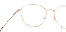 Load image into Gallery viewer, Rose Gold Round Full Rim Unisex Eyeglasses by John Jacobs-143345