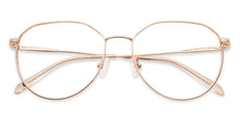 Load image into Gallery viewer, Rose Gold Round Full Rim Unisex Eyeglasses by John Jacobs-143345