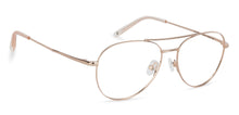 Load image into Gallery viewer, Gold Aviator Full Rim Unisex Eyeglasses by John Jacobs-143351