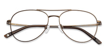 Load image into Gallery viewer, Brown Aviator Full Rim Unisex Eyeglasses by John Jacobs-143352