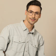 Load image into Gallery viewer, Black Square Full Rim Unisex Eyeglasses by John Jacobs-143353