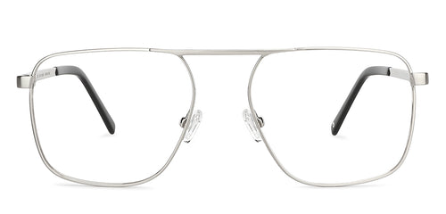 Gunmetal Square Full Rim Unisex Eyeglasses by John Jacobs-143354