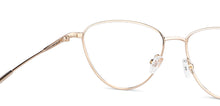 Load image into Gallery viewer, Gold Cat Eye Full Rim Women Eyeglasses by John Jacobs-143359