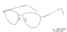 Load image into Gallery viewer, Gold Cat Eye Full Rim Women Eyeglasses by John Jacobs-143360
