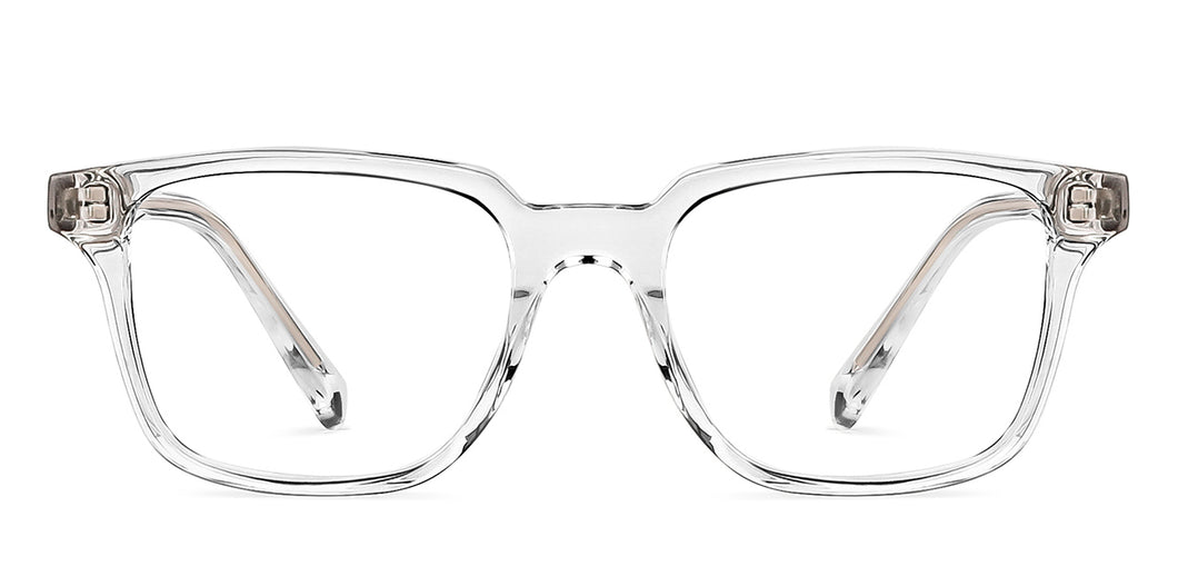 Transparent Wayfarer Full Rim Unisex Eyeglasses by John Jacobs-143688