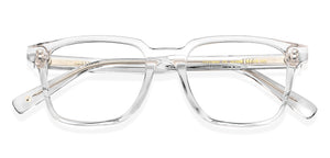 Transparent Wayfarer Full Rim Unisex Eyeglasses by John Jacobs-143688