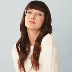 Transparent Wayfarer Full Rim Unisex Eyeglasses by John Jacobs-143688