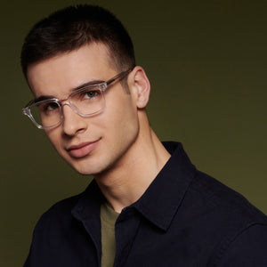 Transparent Wayfarer Full Rim Unisex Eyeglasses by John Jacobs-143688