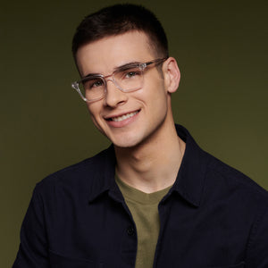 Transparent Wayfarer Full Rim Unisex Eyeglasses by John Jacobs-143688