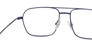 Blue Aviator Full Rim Unisex Eyeglasses by John Jacobs-144429